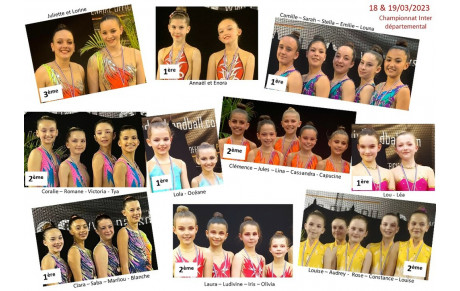 18 &amp; 19 mars : Championnat inter départemental ensemble et Duo