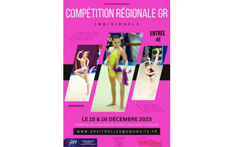 16&amp;17 déc 2023 - Championnat Régional INDIVIDUELLE